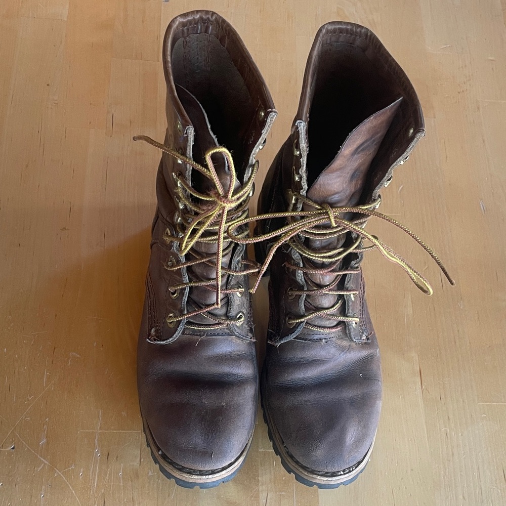 Brown Women's Georgia Work Boots - Size 8